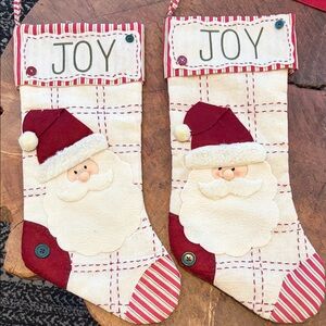 Joy Santa Christmas Stocking (2)
